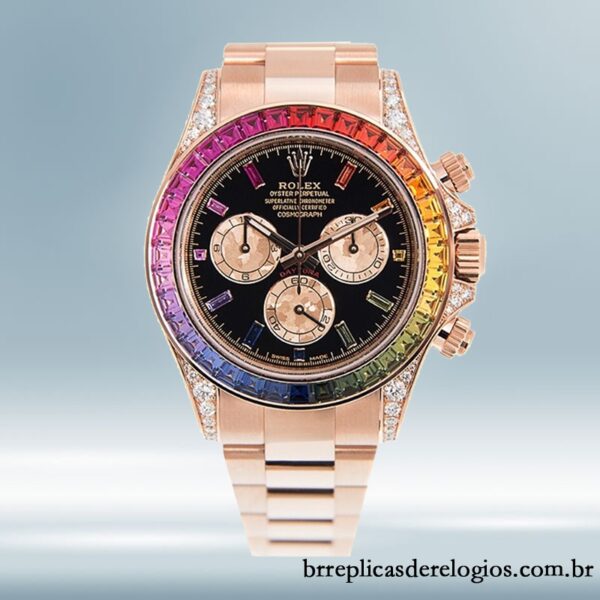 Rolex Daytona 116595RBOW 40mm masculino Rosa Dourado - Imagem 2