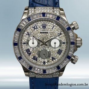 Rolex Daytona 40mm 116599-12SA masculino Automático Mostrador Pavimentado em Diamante