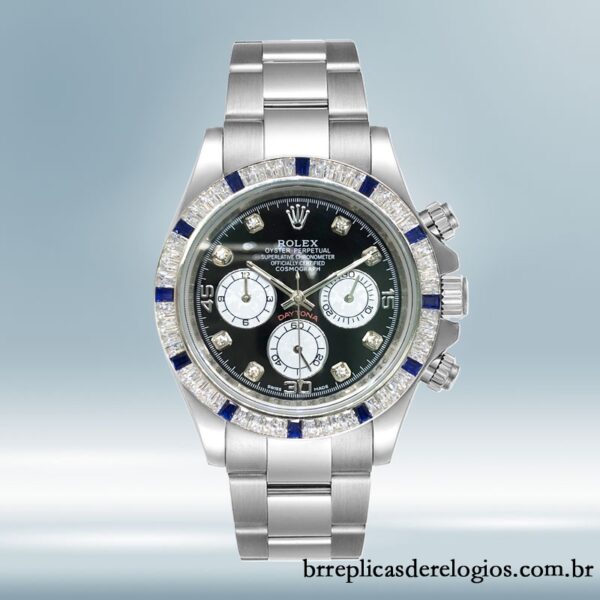 Rolex Daytona masculino 40mm 116599 Tom prata mostrador preto - Image 2