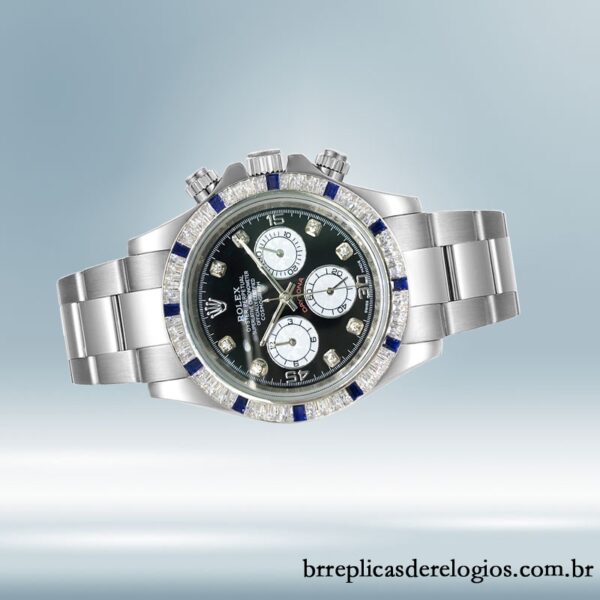 Rolex Daytona masculino 40mm 116599 Tom prata mostrador preto - Image 3