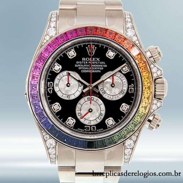 Rolex Daytona 116599RBOW 40mm masculino pulseira de ostra Tom prata