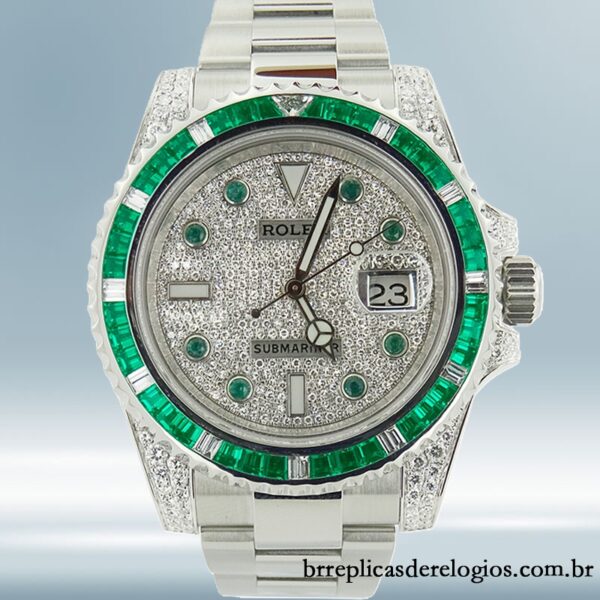 Rolex Submariner 116659 40mm masculino pulseira de ostra Tom prata