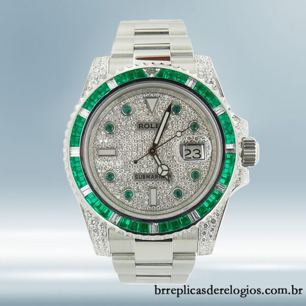 Rolex Submariner 116659 40mm masculino pulseira de ostra Tom prata - Image 2