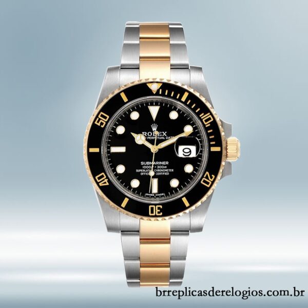 Rolex Submariner masculino 116613-LN-97203 40mm Tom prata mostrador preto - Image 2