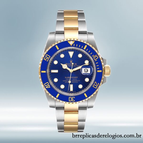 Rolex Submariner masculino 116613LB-97203 40mm mostrador azul - Imagem 2