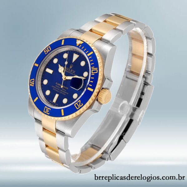 Rolex Submariner masculino 116613LB-97203 40mm mostrador azul - Imagem 3
