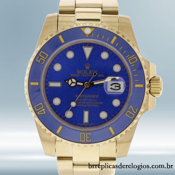 Rolex Submariner masculino 116618LB 40mm Automático mostrador preto