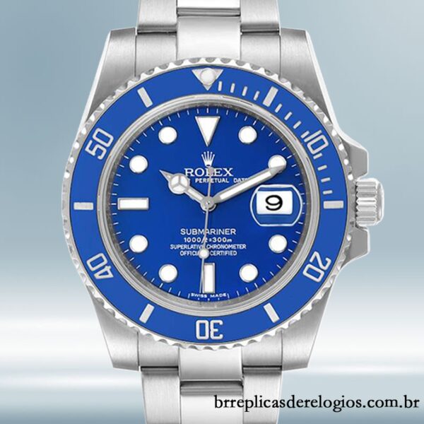 Rolex Submariner 116619LB-97209 masculino 40mm Automático mostrador azul