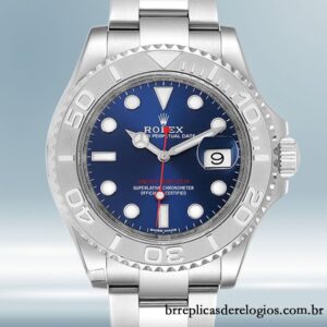 Rolex Yacht-master masculino 116622BLSO 40mm mostrador azul pulseira de ostra