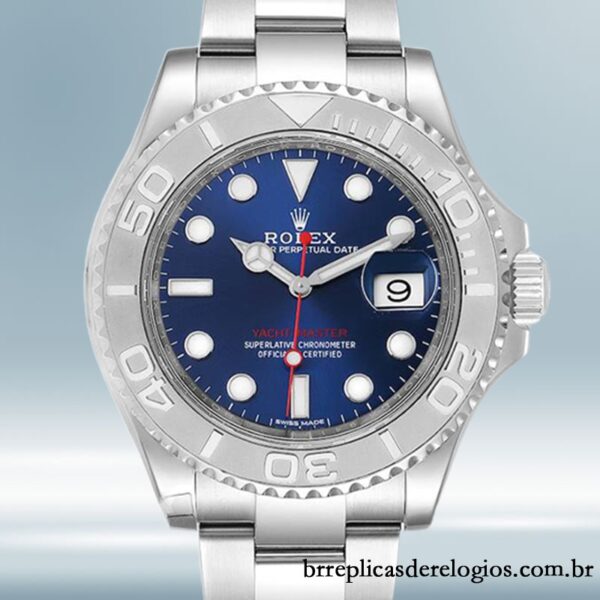 Rolex Yacht-master masculino 116622BLSO 40mm mostrador azul pulseira de ostra