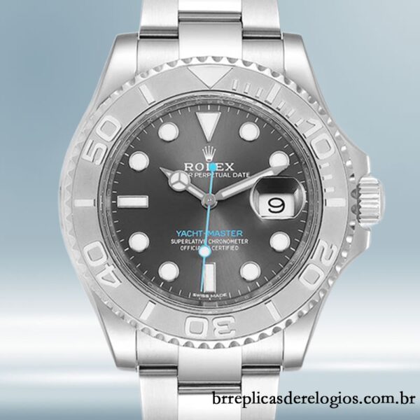 Rolex Yacht-master 116622GYSO masculino 40mm Tom prata