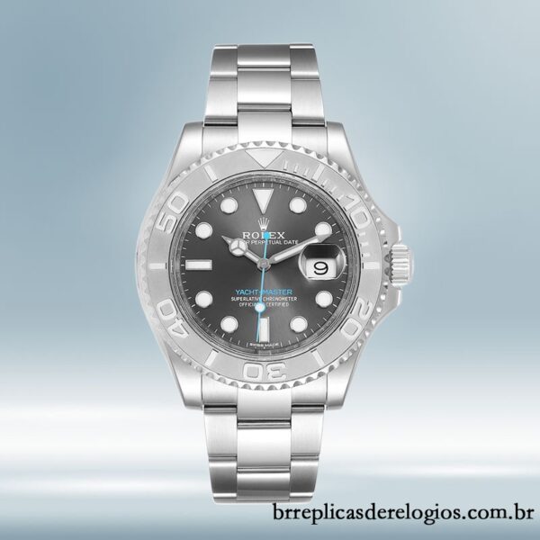 Rolex Yacht-master 116622GYSO masculino 40mm Tom prata - Image 2