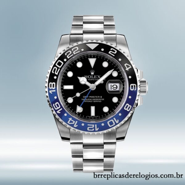 Rolex Gmt Master Ii 116710BLNR-78200 masculino 40mm Tom prata mostrador preto - Image 2