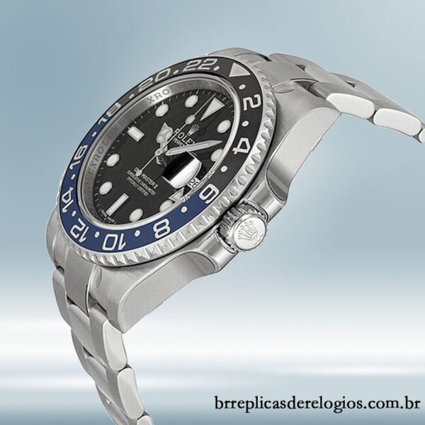 Rolex Gmt Master Ii 116710BLNR-78200 masculino 40mm Tom prata mostrador preto - Image 3