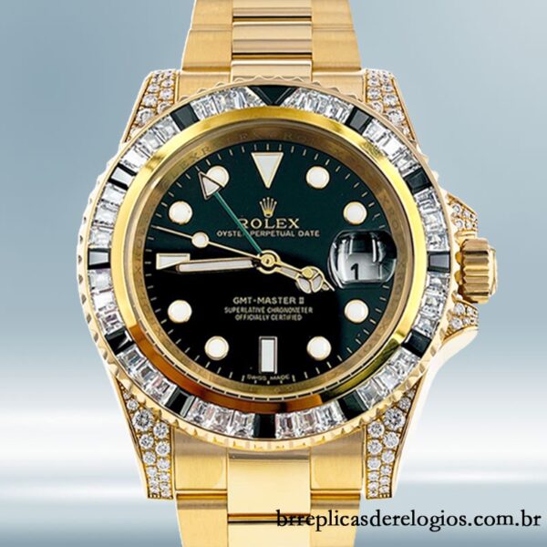 Rolex GMT-Master II 40mm 116758 masculino Tom de ouro