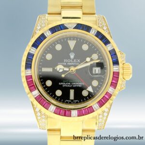 Rolex Gmt Master masculino 116758 SAru-78208 40mm pulseira de ostra