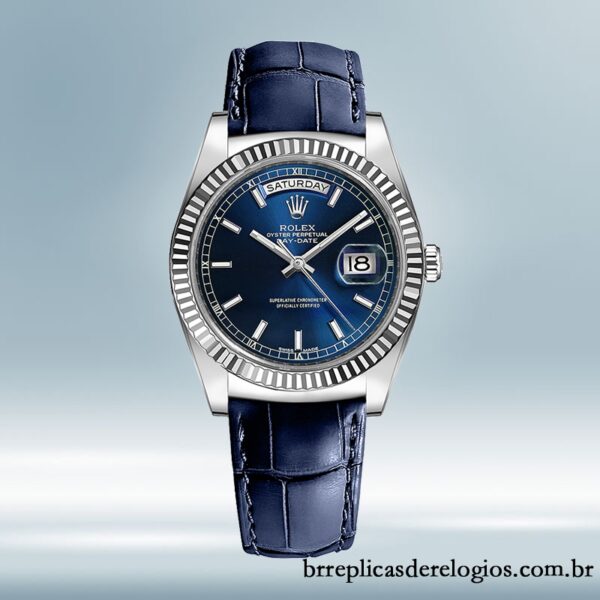 Rolex Day-Date 36mm masculino 118139-L Tom prata - Imagem 2