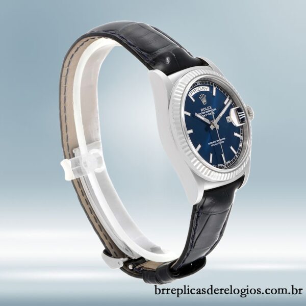 Rolex Day-Date 36mm masculino 118139-L Tom prata - Imagem 3