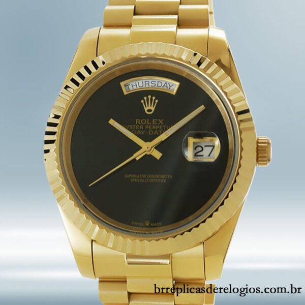 Rolex Day-date 118208 masculino 36mm Automático mostrador preto
