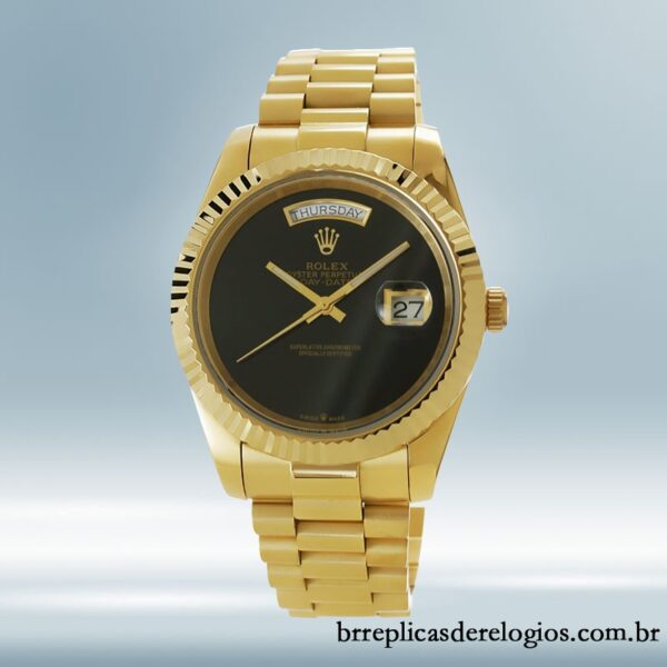 Rolex Day-date 118208 masculino 36mm Automático mostrador preto - Image 2