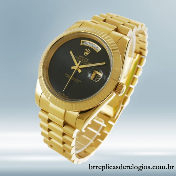 Rolex Day-date 118208 masculino 36mm Automático mostrador preto - Image 3