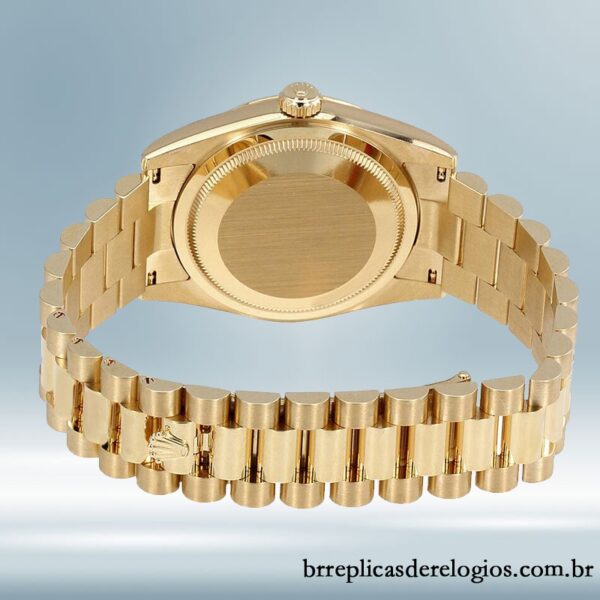 Rolex Day-Date 118238BKDRP 36mm Senhoras tom de ouro amarelo - Imagem 4
