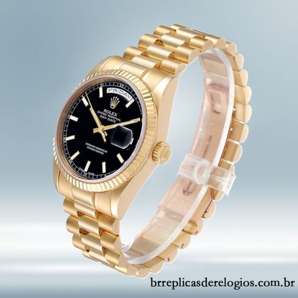 Rolex Day-Date masculino 118238BKSP 36mm Pulseira do Jubileu - Image 3