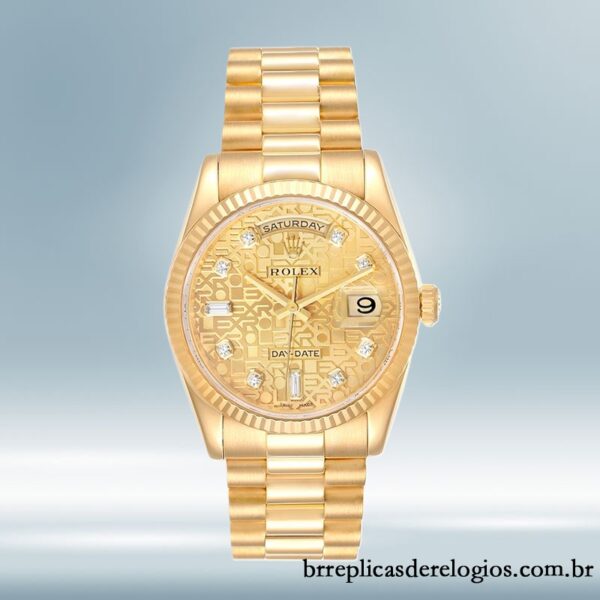 Rolex Day-Date masculino 36mm 118238CJDP Pulseira do Jubileu - Image 2