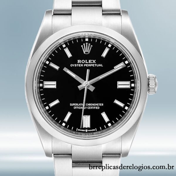 Rolex Oyster Perpetual Unissex 41mm m124300-0002 Automático mostrador preto
