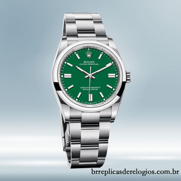 Rolex Oyster Perpetual 41mm m124300-0005 Unissex Mostrador Verde - Image 2