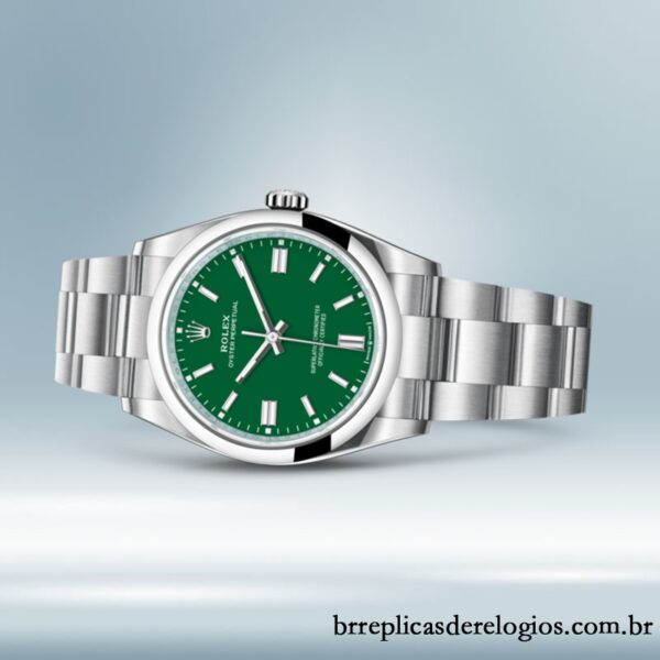 Rolex Oyster Perpetual 41mm m124300-0005 Unissex Mostrador Verde - Image 3