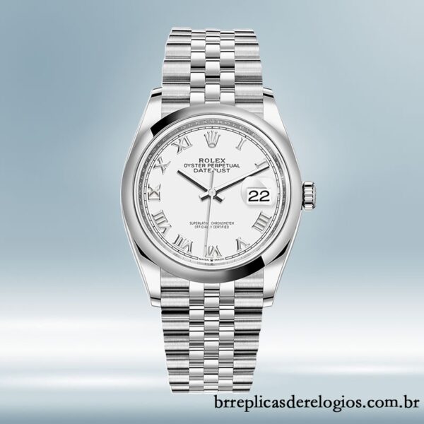 Rolex Datejust masculino 36mm m126200-0007 Pulseira do Jubileu mostrador branco - Image 2