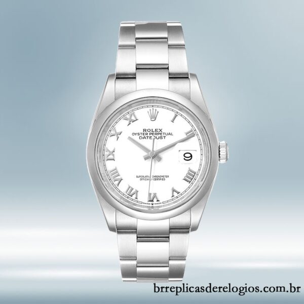 Rolex Datejust masculino m126200-0008 36mm Tom prata - Imagem 2