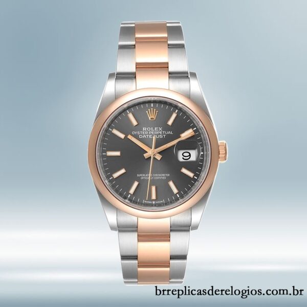 Rolex Datejust m126201-0014 36mm masculino Mostrador cinza - Imagem 2