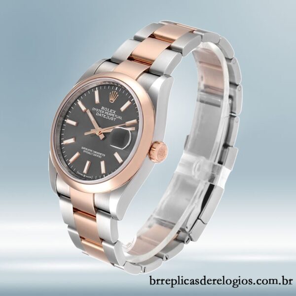 Rolex Datejust m126201-0014 36mm masculino Mostrador cinza - Imagem 3