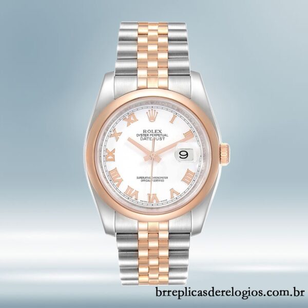 Rolex Datejust masculino 116201-63601 36mm Tom prata - Image 2