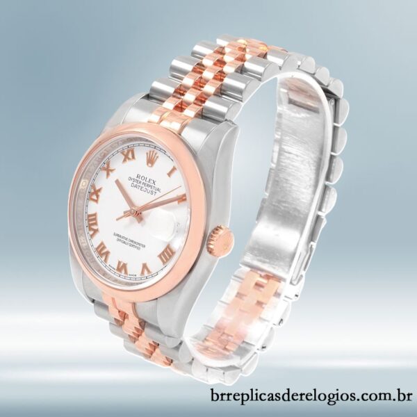 Rolex Datejust masculino 116201-63601 36mm Tom prata - Image 3