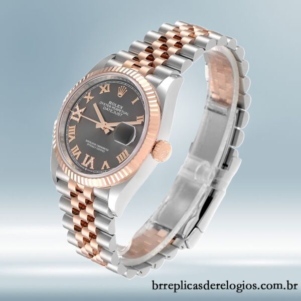 Rolex Datejust 36mm masculino m126231-0023 Tom prata Automático - Imagem 3