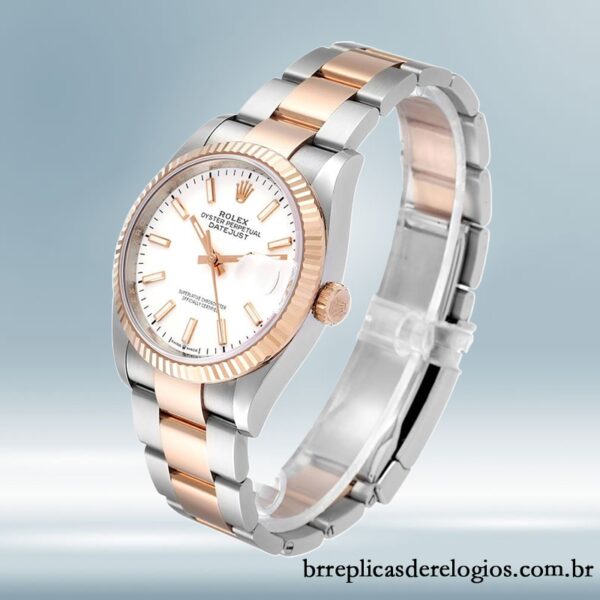 Rolex Datejust masculino m126231-0018 36mm Tom prata - Image 3