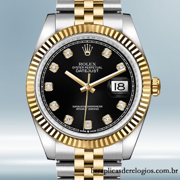 Rolex Datejust m126233-0021 36mm masculino Tom prata Pulseira Jubileu/Pulseira Ostra