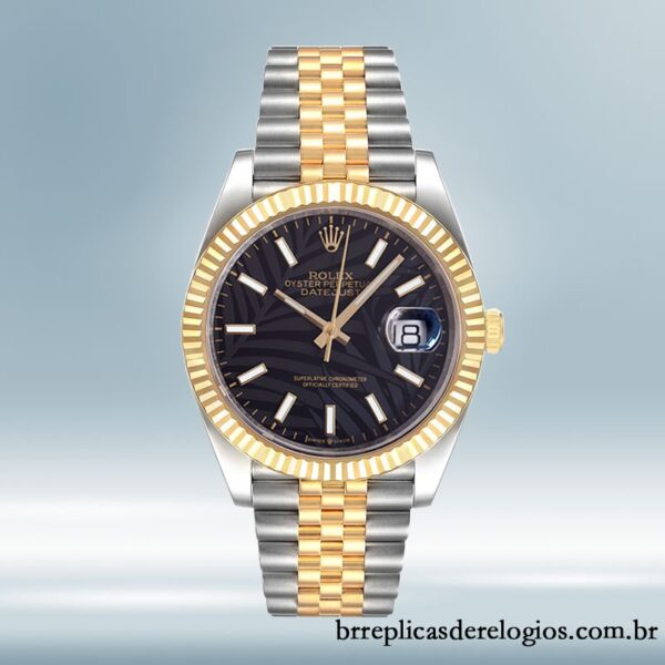 Rolex Datejust 126233 masculino 41mm Tom prata Pulseira do Jubileu - Image 2