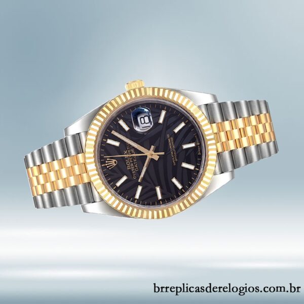 Rolex Datejust 126233 masculino 41mm Tom prata Pulseira do Jubileu - Image 3