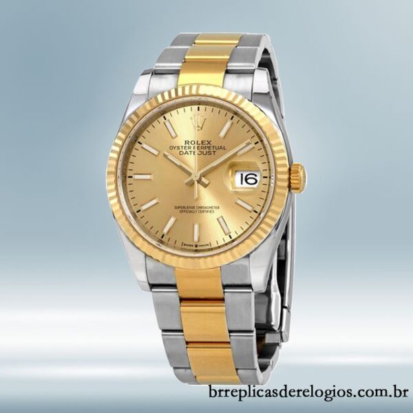 Rolex Datejust masculino 36mm 126233CSO Tom prata - Image 2