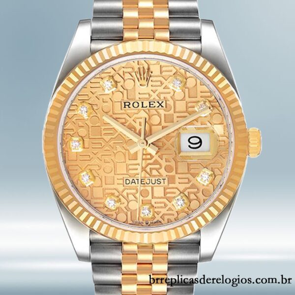 Rolex Datejust masculino m126233-0033 36mm Pulseira do Jubileu