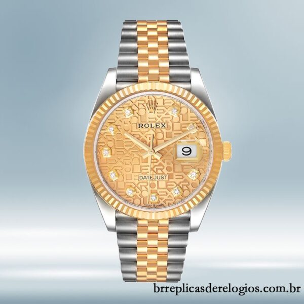 Rolex Datejust masculino m126233-0033 36mm Pulseira do Jubileu - Imagem 2