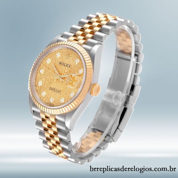 Rolex Datejust masculino m126233-0033 36mm Pulseira do Jubileu - Imagem 3