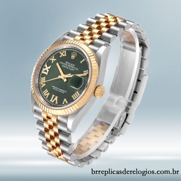Rolex Datejust masculino 36mm m126233-0025 Tom prata Automático - Imagem 3