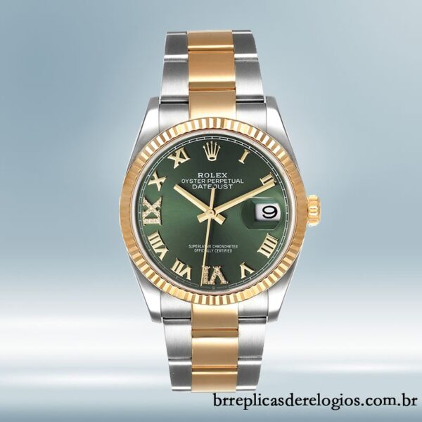 Rolex Datejust 36mm m126233-0026 masculino pulseira de ostra Tom prata - Image 2