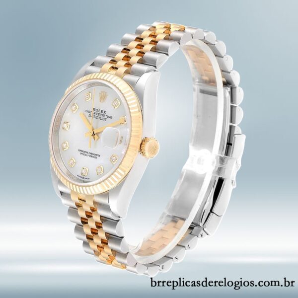 Rolex Datejust 36mm masculino m126233-0023 Mostrador Madrepérola - Imagem 3