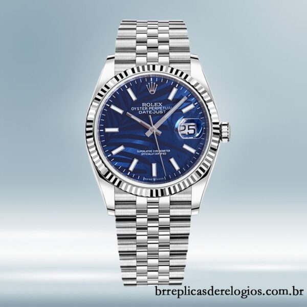 Rolex Datejust 41mm masculino 126234 Pulseira do Jubileu Tom prata - Image 2
